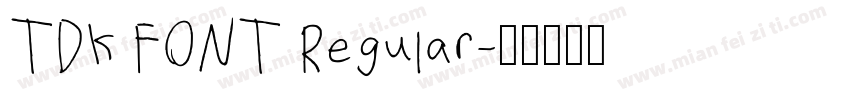 TDK FONT Regular字体转换